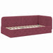 Cadru de pat colțar cu headboard Roșu Vin 90 x 190 cm țesătură - WALTI WALTI