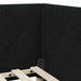 Cadru de pat colțar cu headboard Negru 90 x 200 cm țesătură - WALTI WALTI