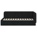 Cadru de pat colțar cu headboard Negru 90 x 200 cm țesătură - WALTI WALTI