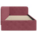 Cadru de pat colțar cu headboard Roșu Vin 90 x 200 cm țesătură - WALTI WALTI