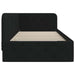 Cadru de pat colțar cu headboard Negru 100 x 200 cm țesătură - WALTI WALTI