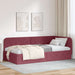 Cadru de pat colțar cu headboard Roșu Vin 100 x 200 cm țesătură - WALTI WALTI