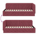 Cadru de pat colțar cu headboard Roșu Vin 100 x 200 cm țesătură - WALTI WALTI