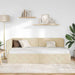 Cadru de pat colțar cu headboard Crem 100 x 200 cm țesătură - WALTI WALTI