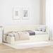 Cadru de pat colțar cu headboard Crem 80 x 200 cm Catifea - WALTI WALTI