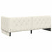 Cadru de pat colțar cu headboard Crem 80 x 200 cm Catifea - WALTI WALTI