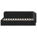 Cadru de pat colțar cu headboard Negru 90 x 190 cm Catifea - WALTI WALTI
