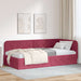 Cadru de pat colțar cu headboard Roșu Vin 90 x 200 cm Catifea - WALTI WALTI