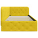 Cadru de pat colțar cu headboard Galben 90 x 200 cm Catifea - WALTI WALTI