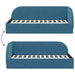 Cadru de pat colțar cu headboard albastru 80 x 200 cm Catifea - WALTI WALTI