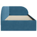 Cadru de pat colțar cu headboard albastru 80 x 200 cm Catifea - WALTI WALTI