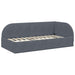 Cadru de pat colțar cu headboard Gri închis 80 x 200 cm Catifea - WALTI WALTI