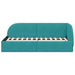 Cadru de pat colțar cu headboard Turcoaz 80 cm x 200 cm Catifea - WALTI WALTI