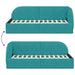 Cadru de pat colțar cu headboard Turcoaz 80 cm x 200 cm Catifea - WALTI WALTI
