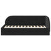 Cadru de pat colțar cu headboard Negru 90 cm x 190 cm Catifea - WALTI WALTI