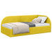 Cadru de pat colțar cu headboard Galben 90 x 190 cm Catifea - WALTI WALTI