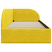 Cadru de pat colțar cu headboard Galben 90 x 190 cm Catifea - WALTI WALTI