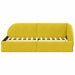 Cadru de pat colțar cu headboard Galben 90 x 200 cm Catifea - WALTI WALTI
