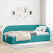 Cadru de pat colțar cu headboard Turcoaz 90 cm x 200 cm Catifea - WALTI WALTI