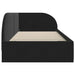Cadru de pat colțar cu headboard Negru 100 cm x 200 cm țesătură - WALTI WALTI