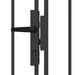 Poartă de gard cu blocare Gri 301 x 224.5 cm Oțel - WALTI WALTI