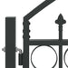 Poartă de gard cu blocare Gri 301 x 224.5 cm Oțel - WALTI WALTI