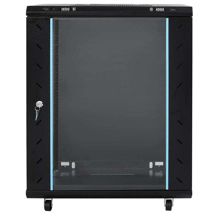 Dulap de rețea cu depozitare Negru 60 x 60 x 80 cm Oțel WALTI