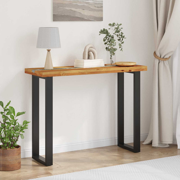 Masă de consolă Maro 100 x 35 x 75 cm Lemn solid de tec - WALTI WALTI
