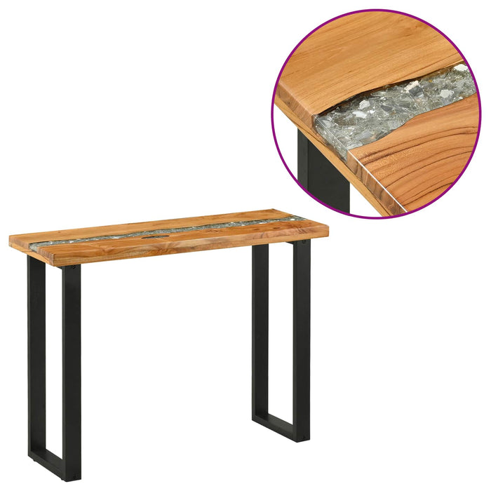 Masă de consolă Maro 100 x 35 x 75 cm Lemn solid de tec - WALTI WALTI