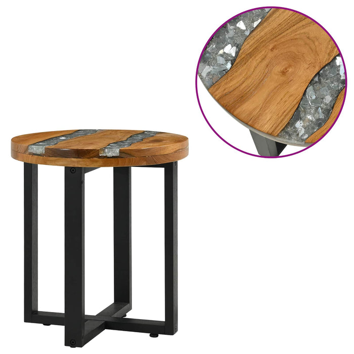 Masă de cafea Maro 40 x 40 x 45 cm Lemn solid de tec - WALTI WALTI
