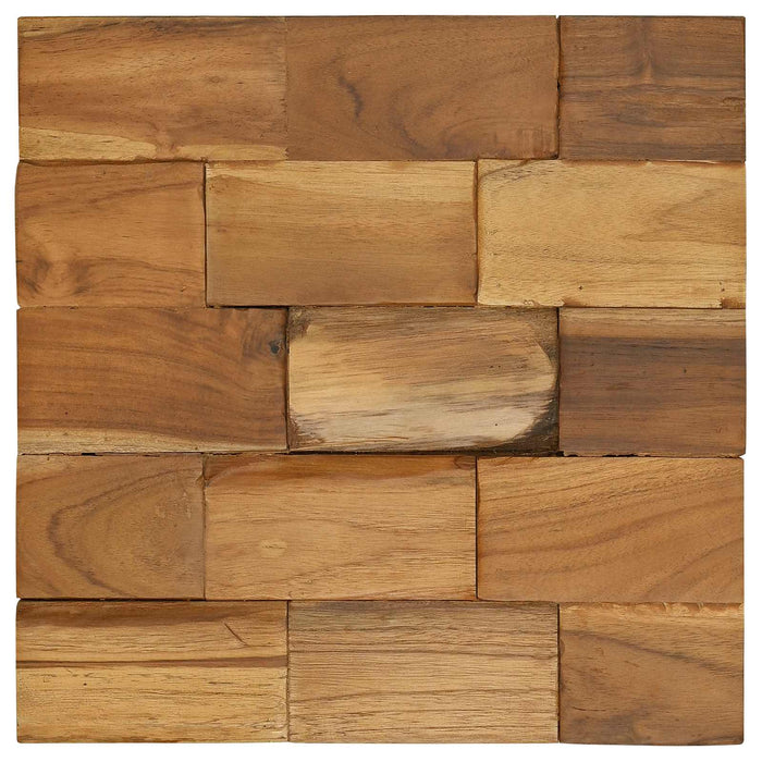 Scaun cu Depozitare Maro 40,5 x 39,5 x 45 cm Lemn solid de tec - WALTI WALTI