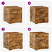 Scaun cu Depozitare Maro 40,5 x 39,5 x 45 cm Lemn solid de tec - WALTI WALTI