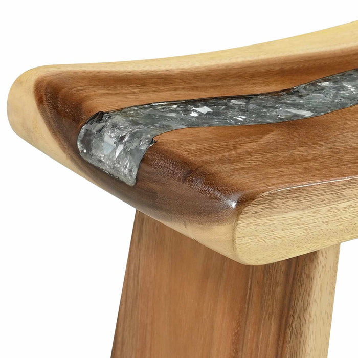 Scaun de baie natural 50 x 30 x 45 cm Lemn natural - WALTI WALTI