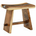 Scaun de baie natural 50 x 30 x 45 cm Lemn natural - WALTI WALTI