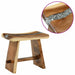 Scaun de baie natural 50 x 30 x 45 cm Lemn natural - WALTI WALTI