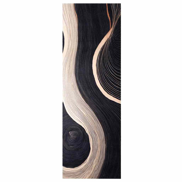 Covor de bucătărie Negru 180 x 60 cm Catifea WALTI