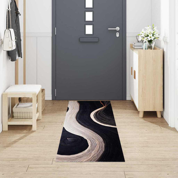 Covor de bucătărie Negru 300 x 60 cm Catifea WALTI