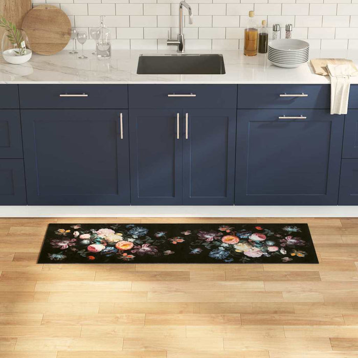 Covor de bucătărie Floral Flori 45 x 150 cm Catifea - WALTI WALTI