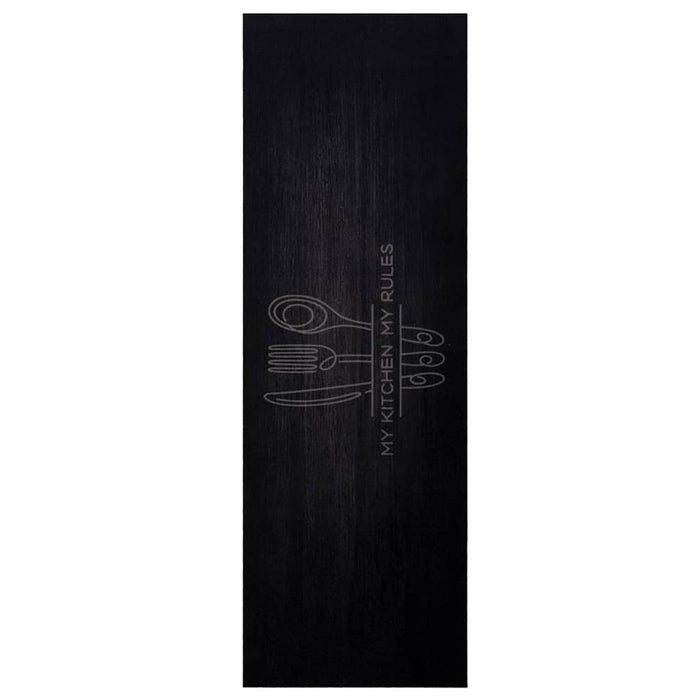 Covor de bucătărie Tăviță Negru 180 x 60 cm Catifea - WALTI WALTI