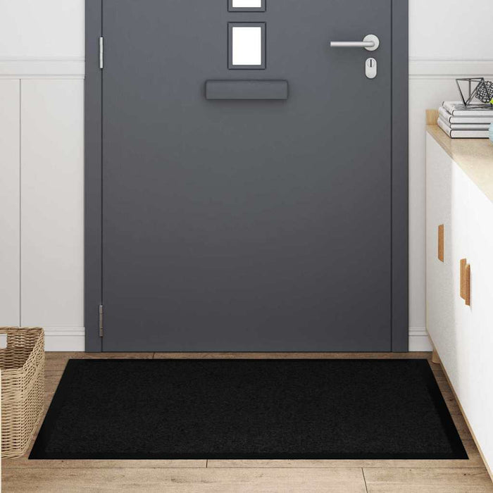 Covoraș de intrare Negru 80 x 120 cm Țesătură Teddy - WALTI WALTI