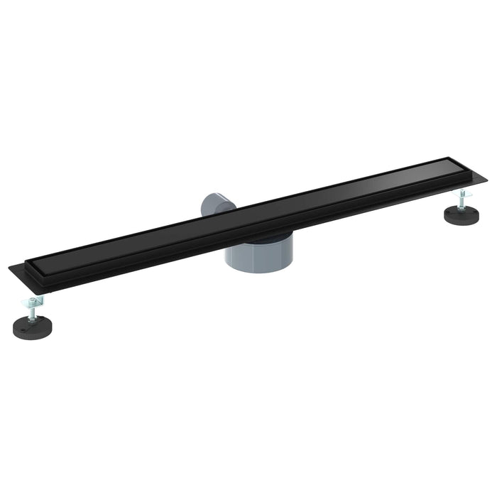 Scurgere de duș 2 în 1 cu sifon 360° Negru 80 cm - WALTI WALTI