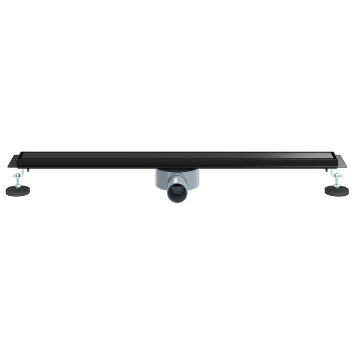Scurgere de duș 2 în 1 cu sifon 360° Negru 80 cm - WALTI WALTI