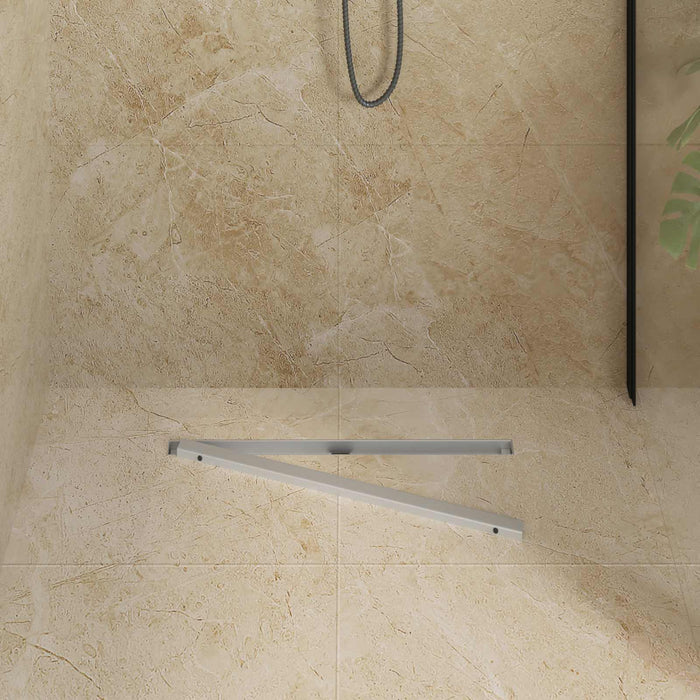 Scurgere de duș la 360° cu model subțire Argintiu 60 cm - WALTI WALTI