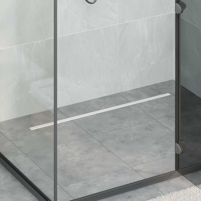 Scurgere de duș la 360° cu model subțire Argintiu 90 cm - WALTI WALTI