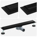 Scurgere de duș 2 în 1 cu sifon 360° Negru 60 cm - WALTI WALTI