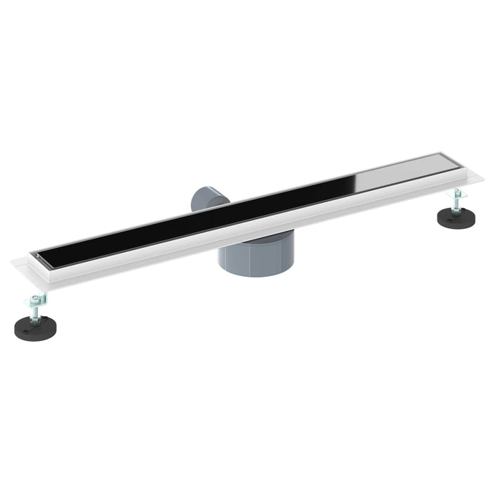 Scurgere pentru duș cu capac din sticlă și sifon de 360° 70 cm - WALTI WALTI