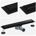 Scurgere de duș 2 în 1 cu sifon 360° Negru 50 cm - WALTI WALTI