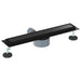 Scurgere de duș 2 în 1 cu sifon 360° Negru 50 cm - WALTI WALTI