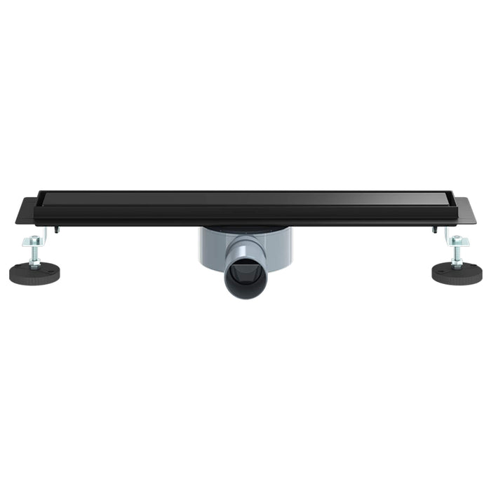 Scurgere de duș 2 în 1 cu sifon 360° Negru 50 cm - WALTI WALTI