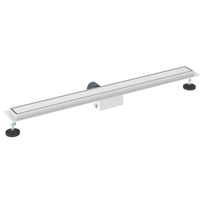 2 în 1 Drenaj pentru duș Argintiu 100 cm Oțel inoxidabil 304 - WALTI WALTI